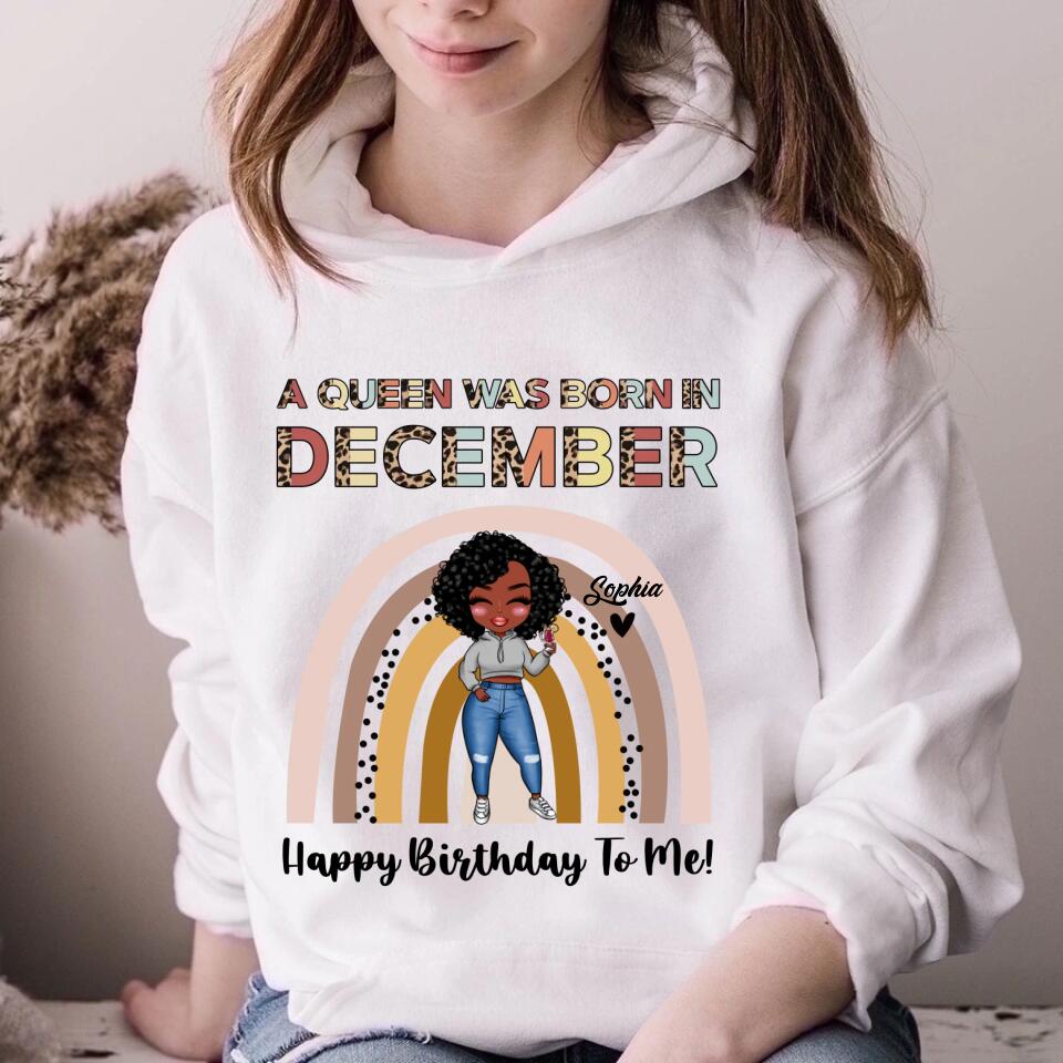 December Birthday Shirt, Custom Birthday Shirt, Queens Are Born In December, December Birthday Shirts For Woman, December Birthday Gifts