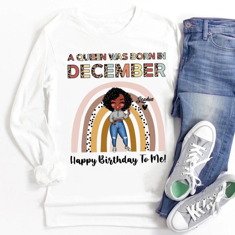 December Birthday Shirt, Custom Birthday Shirt, Queens Are Born In December, December Birthday Shirts For Woman, December Birthday Gifts