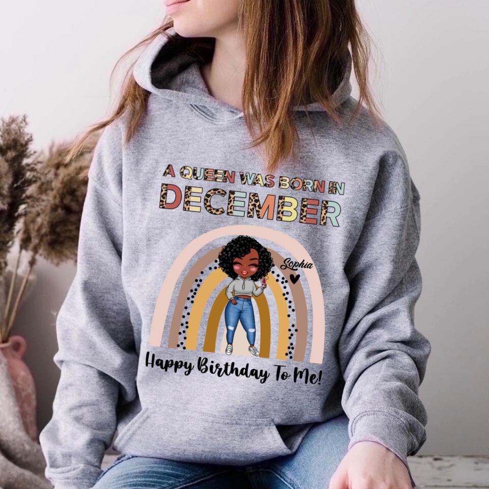 December Birthday Shirt, Custom Birthday Shirt, Queens Are Born In December, December Birthday Shirts For Woman, December Birthday Gifts