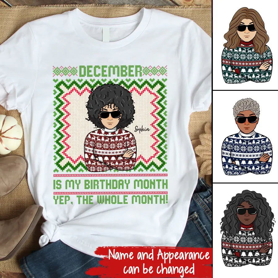 December Birthday Shirt, Custom Birthday Shirt, Queens Are Born In December, December Birthday Shirts For Woman, December Birthday Gifts