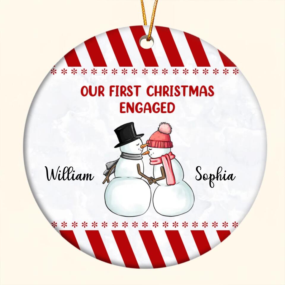 Our First Christmas Ornament 2022, Personalized Our First Christmas Ornaments, First Christmas As Mr And Mrs Ornament