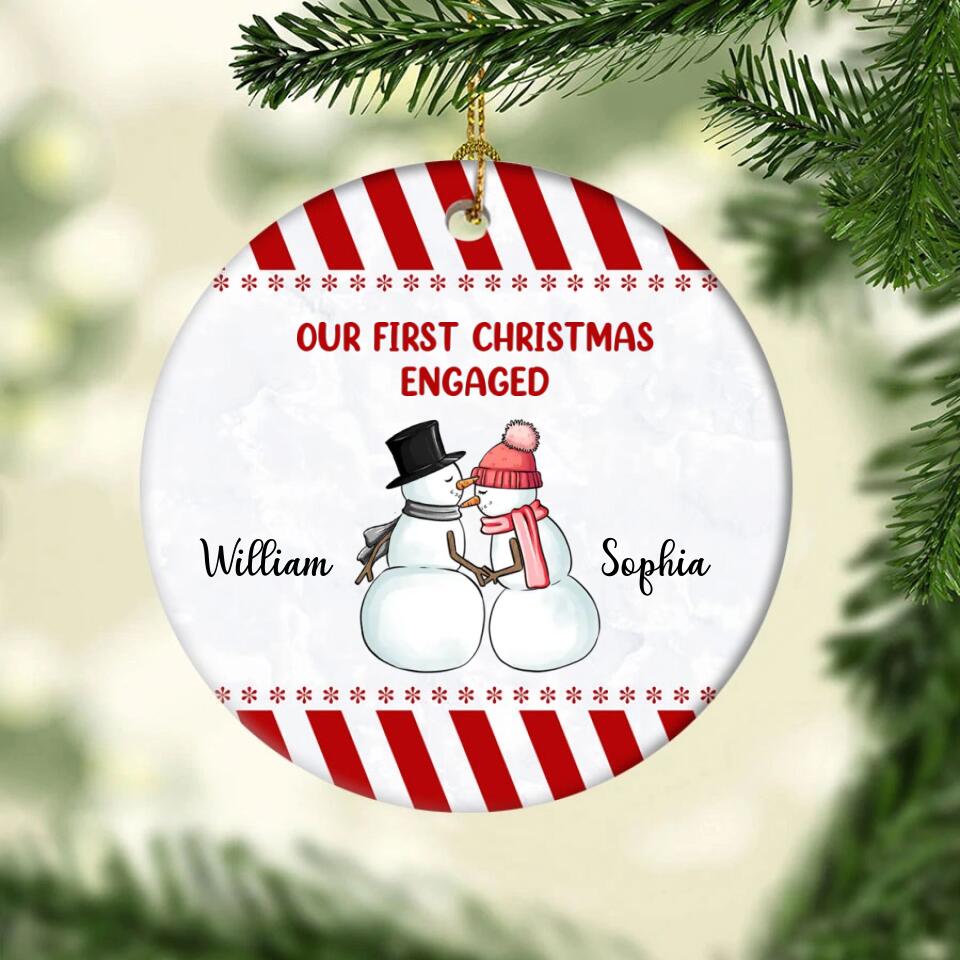 Our First Christmas Ornament 2022, Personalized Our First Christmas Ornaments, First Christmas As Mr And Mrs Ornament