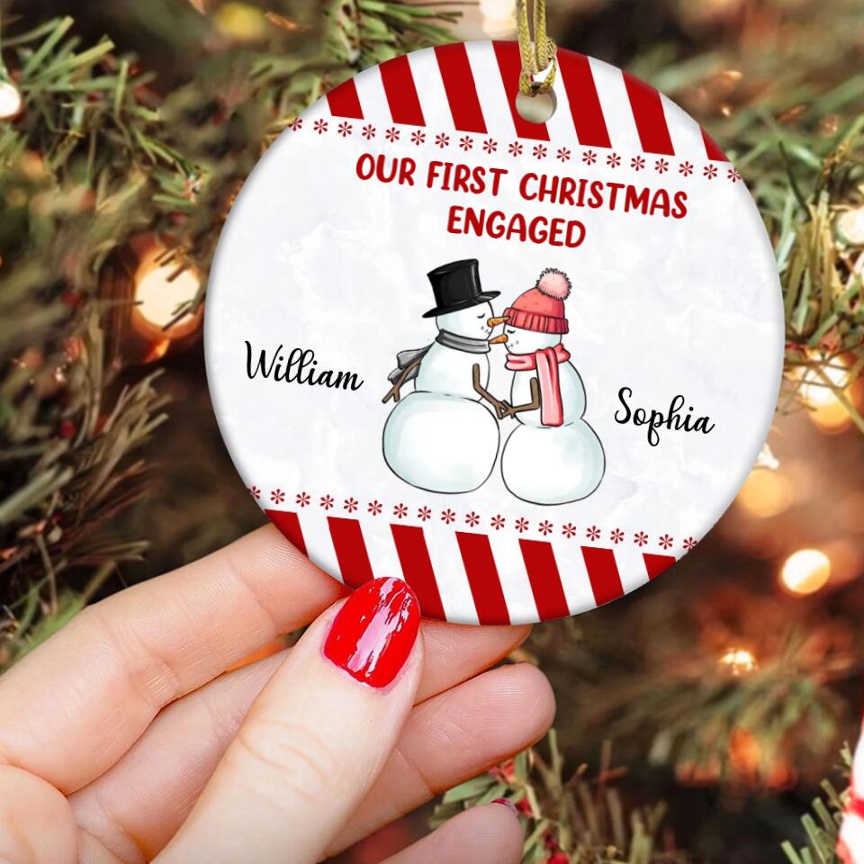 Our First Christmas Ornament 2022, Personalized Our First Christmas Ornaments, First Christmas As Mr And Mrs Ornament