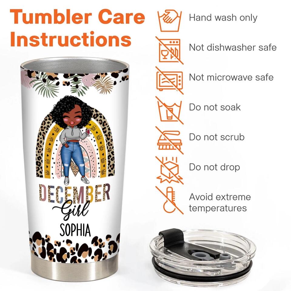 Personalized Tumblers, Birthday Tumbler, Birthdays In December, December Birthday Gifts For Her