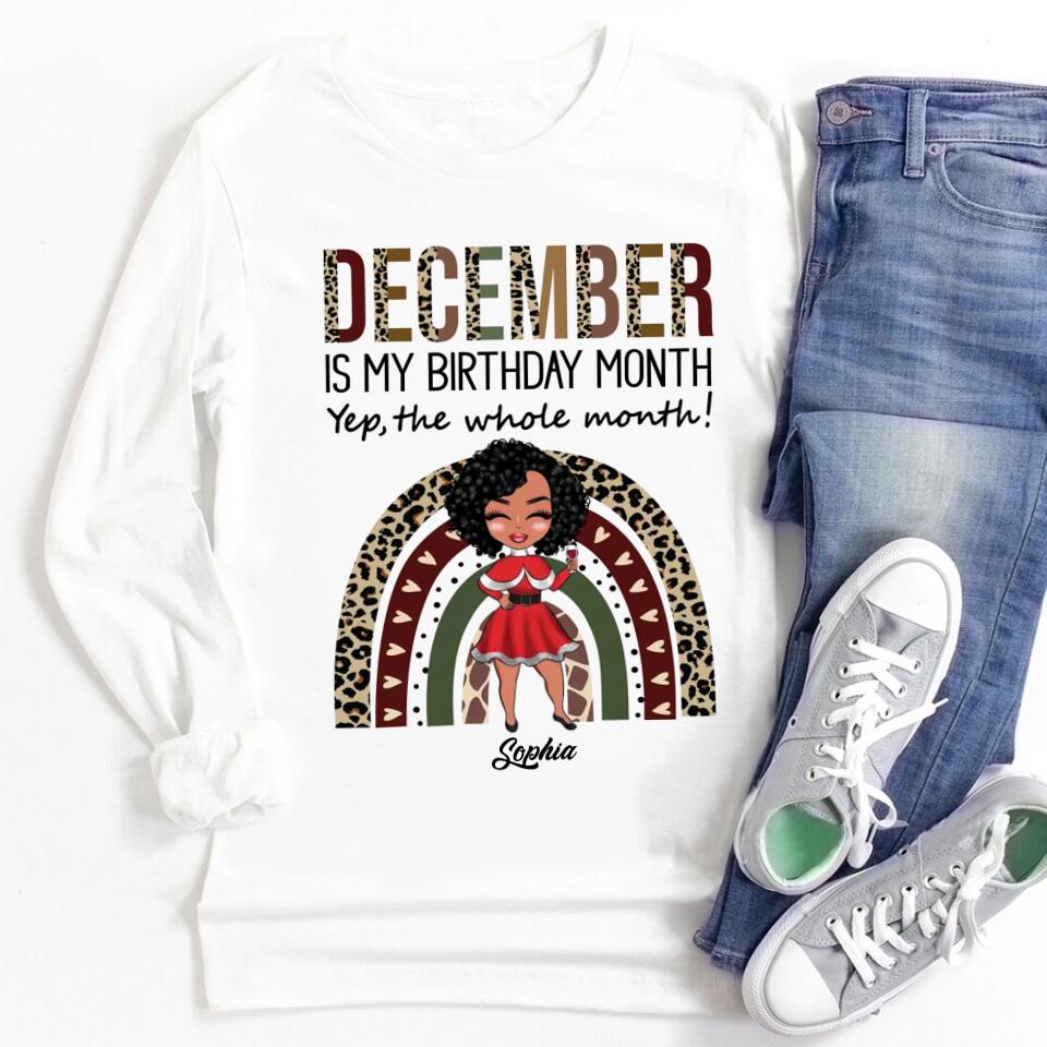 December Birthday Shirt, Custom Birthday Shirt, Queens Are Born In December, December Birthday Shirts For Woman, December Birthday Gifts