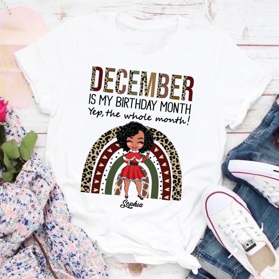 December Birthday Shirt, Custom Birthday Shirt, Queens Are Born In December, December Birthday Shirts For Woman, December Birthday Gifts