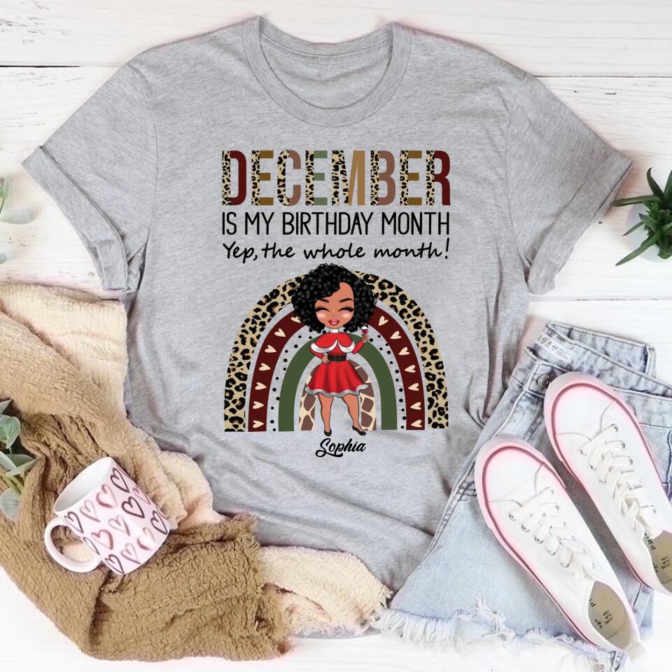 December Birthday Shirt, Custom Birthday Shirt, Queens Are Born In December, December Birthday Shirts For Woman, December Birthday Gifts