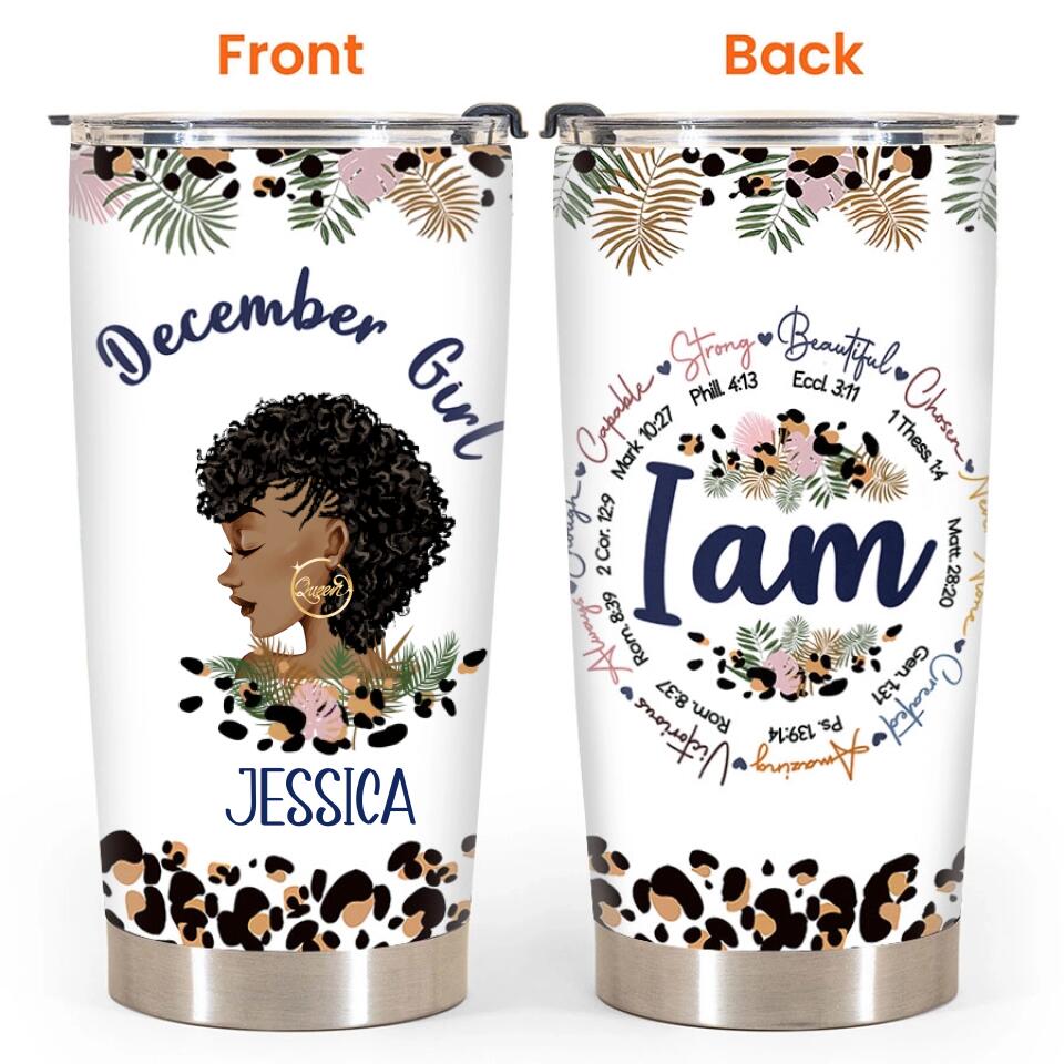 Personalized Tumblers, Birthday Tumbler, Birthdays In December, December Birthday Gifts For Her