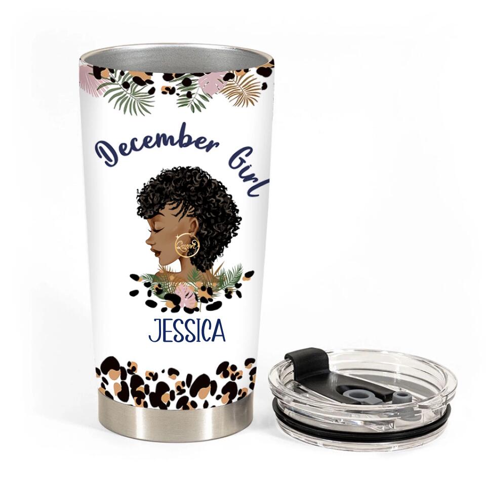 Personalized Tumblers, Birthday Tumbler, Birthdays In December, December Birthday Gifts For Her