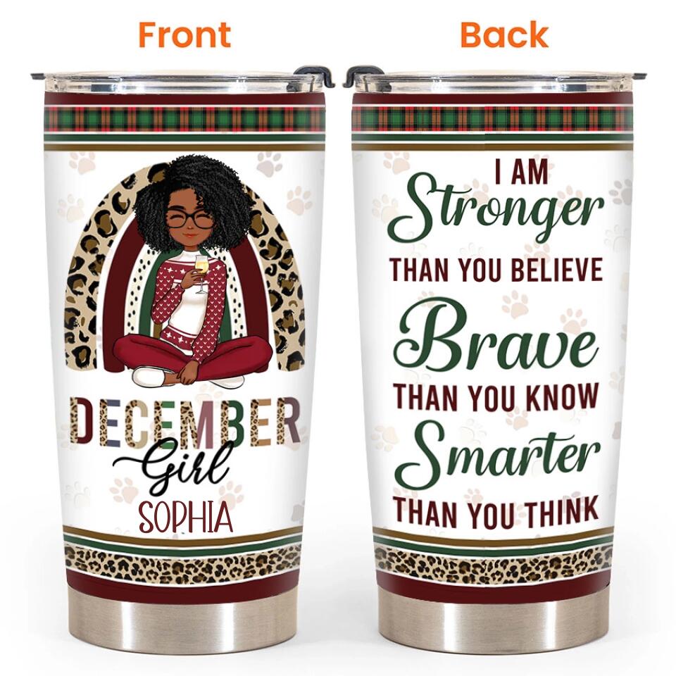 Personalized Tumblers, Birthday Tumbler, Birthdays In December, December Birthday Gifts For Her