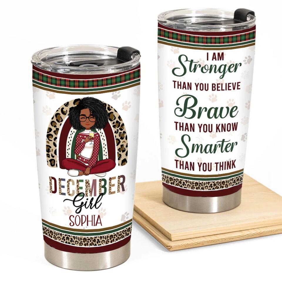 Personalized Tumblers, Birthday Tumbler, Birthdays In December, December Birthday Gifts For Her