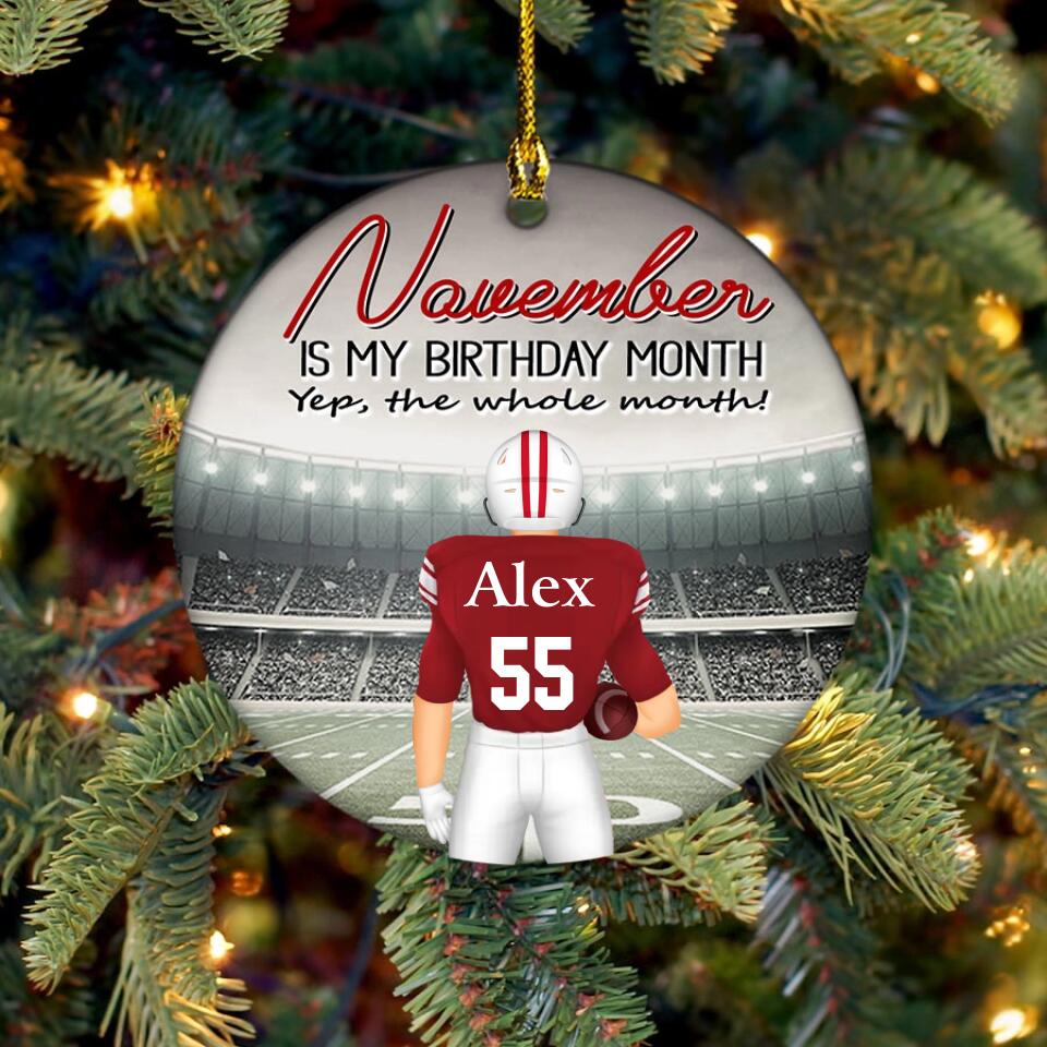 November Birthday Ornament, Custom Birthday Ornament, Kings Are Born In November, November Birthday Ornaments, November Birthday Gift