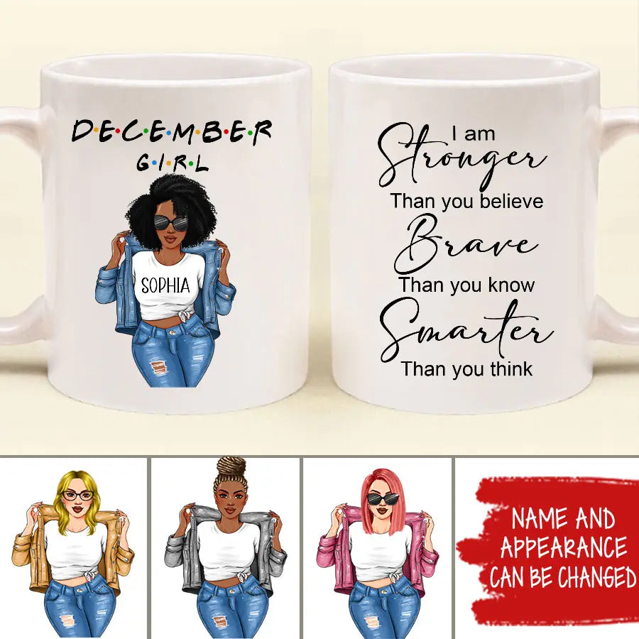 December Birthday Mug, Custom Birthday Mug, Queens are Born In December, December Birthday Mug For Woman, December Birthday Gifts