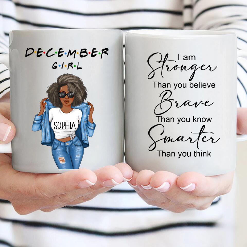 December Birthday Mug, Custom Birthday Mug, Queens are Born In December, December Birthday Mug For Woman, December Birthday Gifts