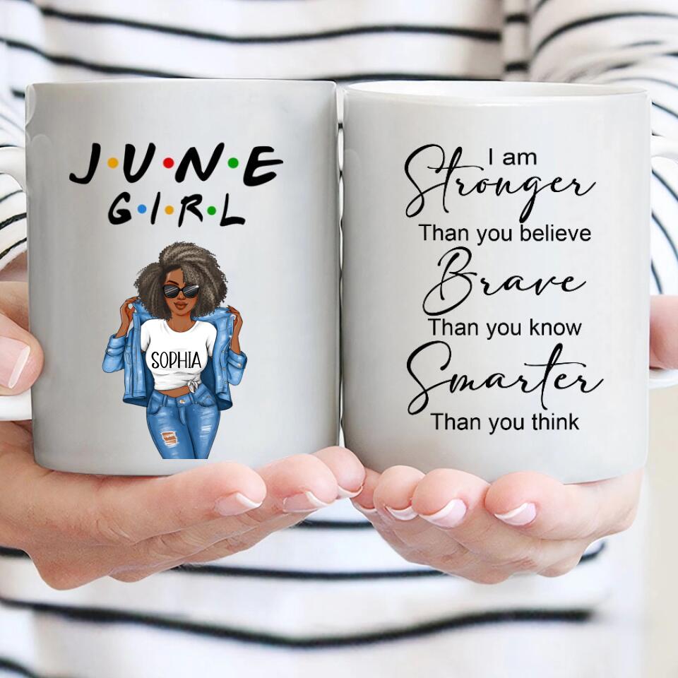 June Birthday Mug, Custom Birthday Mug, Queens are Born In June, June Birthday Mug For Woman, June Birthday Gifts