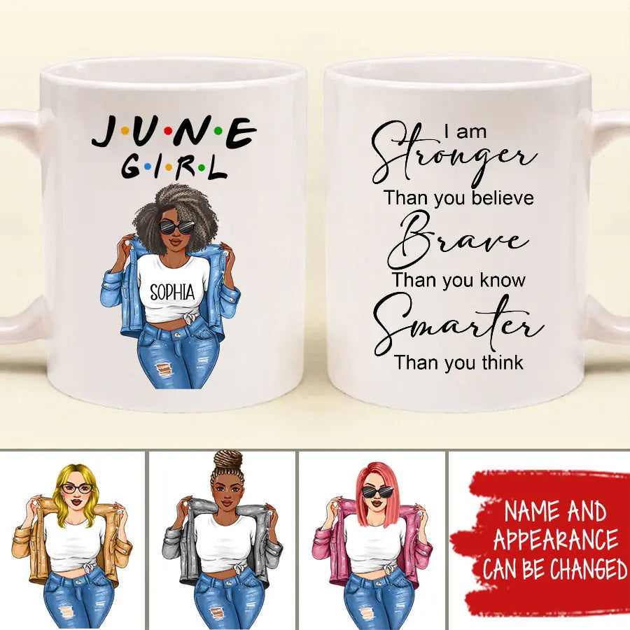 June Birthday Mug, Custom Birthday Mug, Queens are Born In June, June Birthday Mug For Woman, June Birthday Gifts