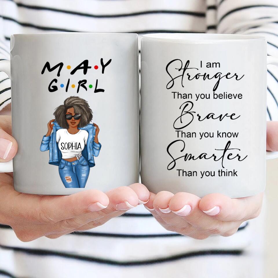 May Birthday Mug, Custom Birthday Mug, Queens are Born In May, May Birthday Mug For Woman, May Birthday Gifts