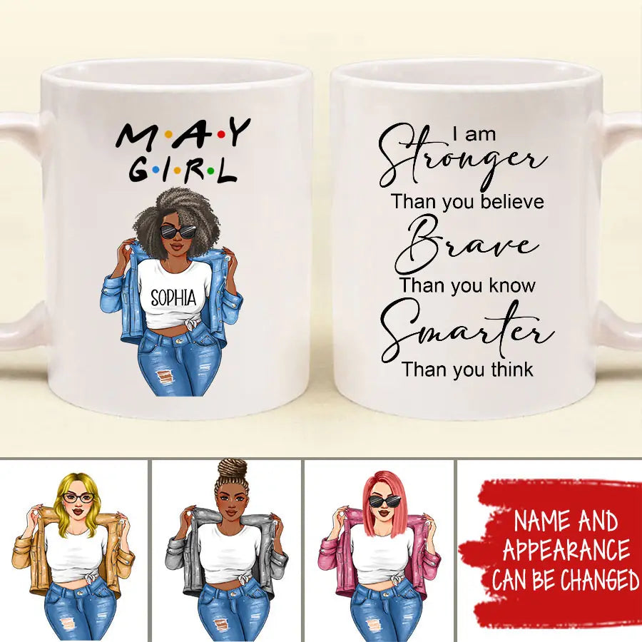May Birthday Mug, Custom Birthday Mug, Queens are Born In May, May Birthday Mug For Woman, May Birthday Gifts