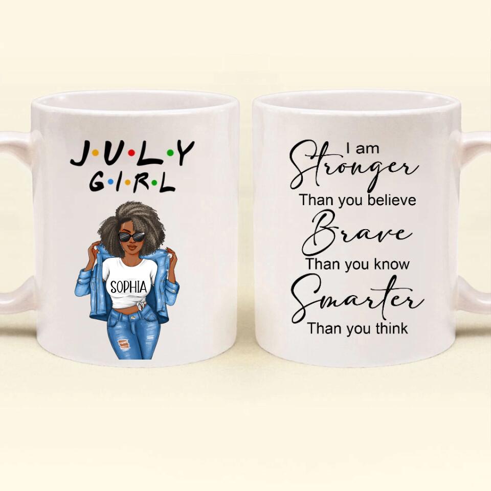 July Birthday Mug, Custom Birthday Mug, Queens are Born In July, July Birthday Mug For Woman, July Birthday Gifts