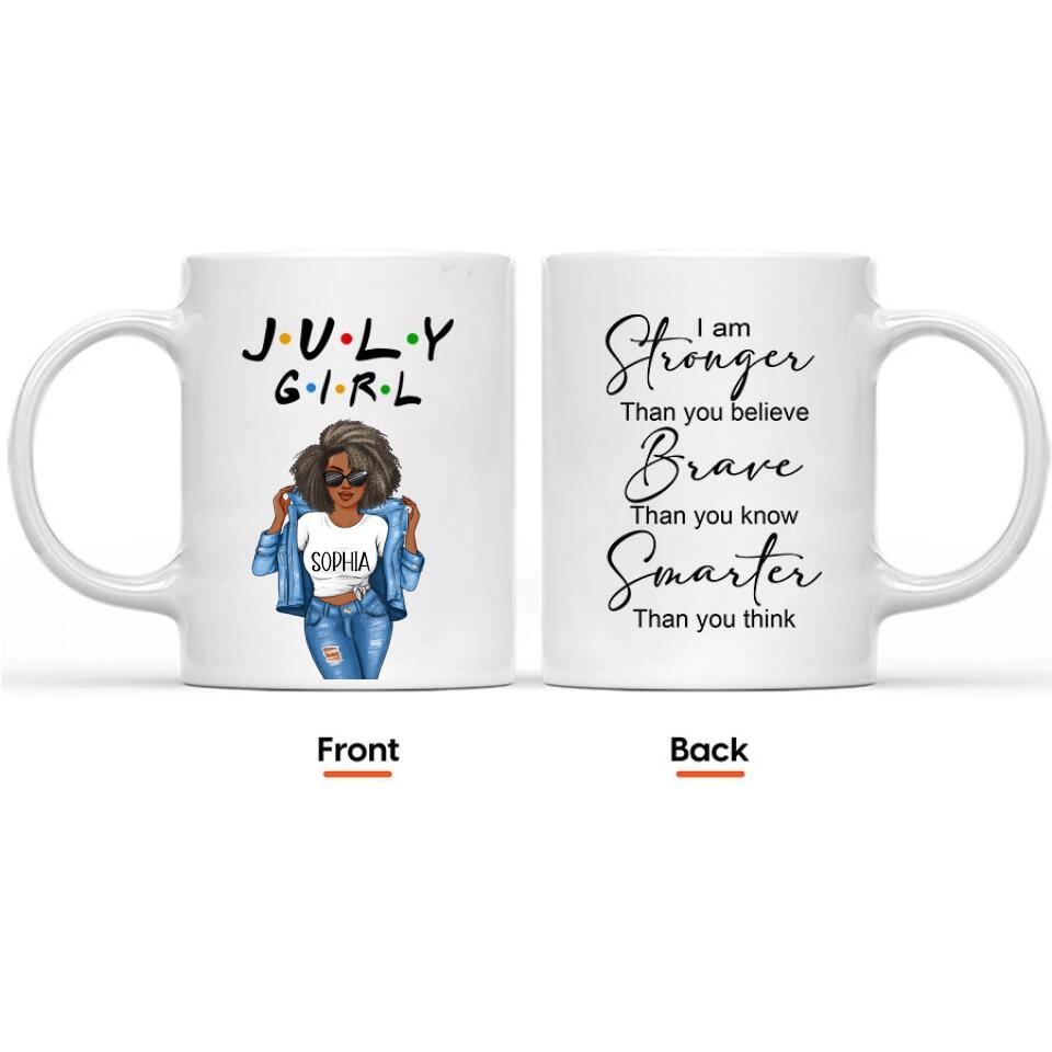 July Birthday Mug, Custom Birthday Mug, Queens are Born In July, July Birthday Mug For Woman, July Birthday Gifts