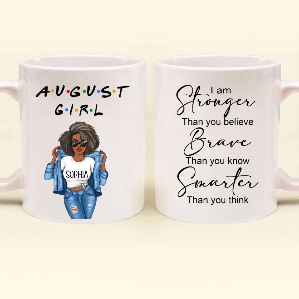 August Birthday Mug, Custom Birthday Mug, Queens are Born In August, August Birthday Mug For Woman, August Birthday Gifts