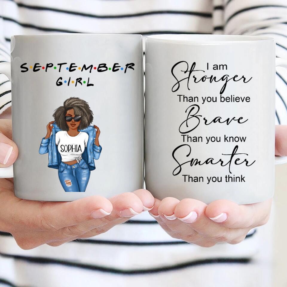 September Birthday Mug, Custom Birthday Mug, Queens are Born In September, September Birthday Mug For Woman, September Birthday Gifts