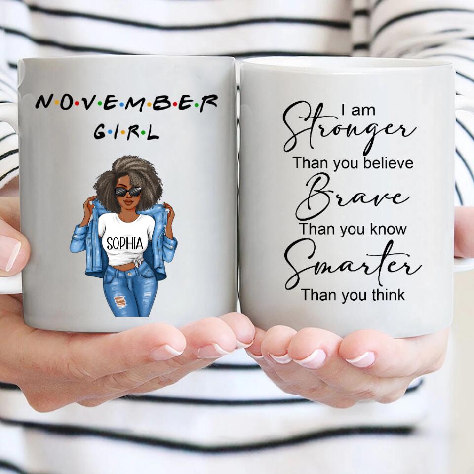 November Birthday Mug, Custom Birthday Mug, Queens are Born In November, November Birthday Mug For Woman, November Birthday Gifts