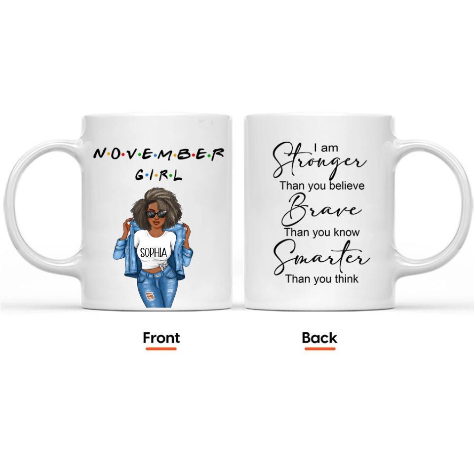 November Birthday Mug, Custom Birthday Mug, Queens are Born In November, November Birthday Mug For Woman, November Birthday Gifts