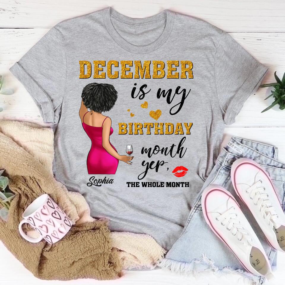 December Birthday Shirt, Custom Birthday Shirt, Queens Are Born In December, December Birthday Shirts For Woman, December Birthday Gifts