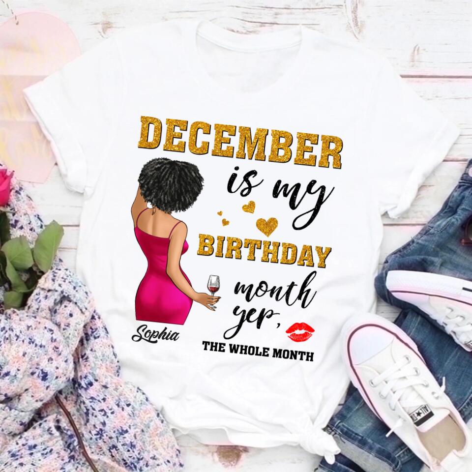 December Birthday Shirt, Custom Birthday Shirt, Queens Are Born In December, December Birthday Shirts For Woman, December Birthday Gifts