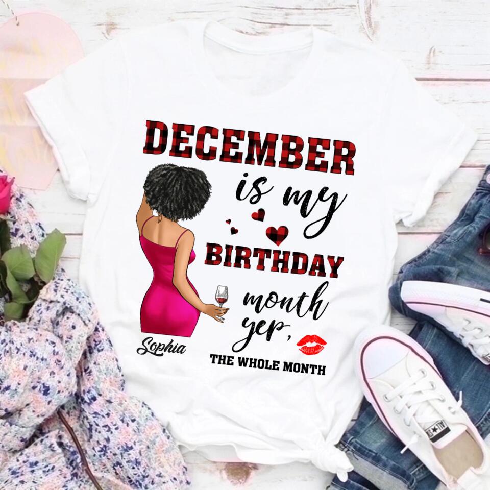 December Birthday Shirt, Custom Birthday Shirt, Queens Are Born In December, December Birthday Shirts For Woman, December Birthday Gifts