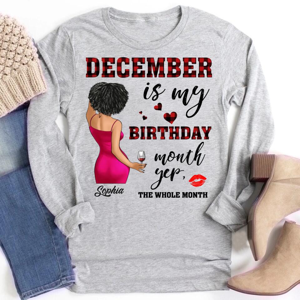 December Birthday Shirt, Custom Birthday Shirt, Queens Are Born In December, December Birthday Shirts For Woman, December Birthday Gifts
