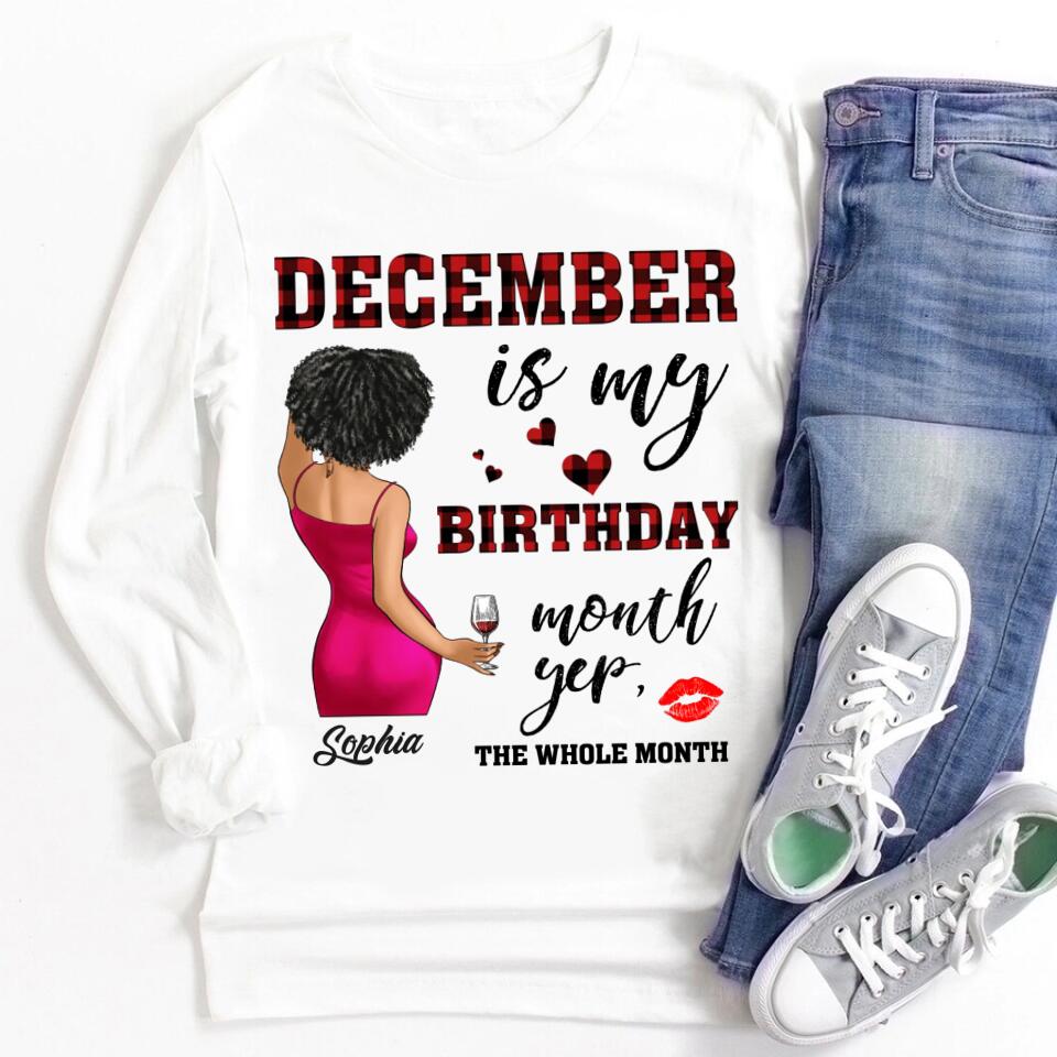 December Birthday Shirt, Custom Birthday Shirt, Queens Are Born In December, December Birthday Shirts For Woman, December Birthday Gifts