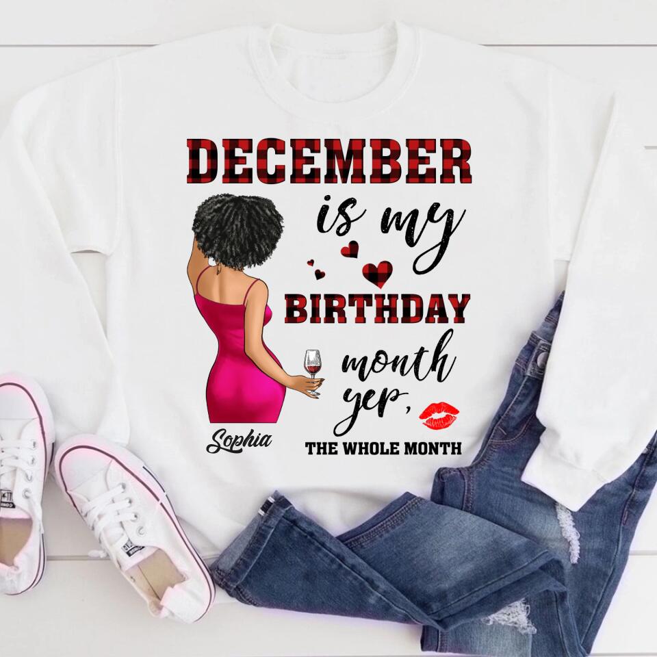 December Birthday Shirt, Custom Birthday Shirt, Queens Are Born In December, December Birthday Shirts For Woman, December Birthday Gifts