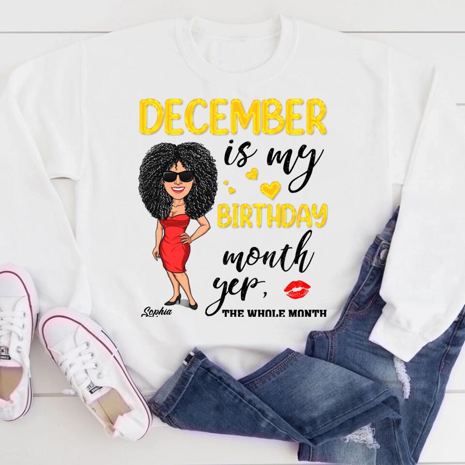 December Birthday Shirt, Custom Birthday Shirt, Queens Are Born In December, December Birthday Shirts For Woman, December Birthday Gifts