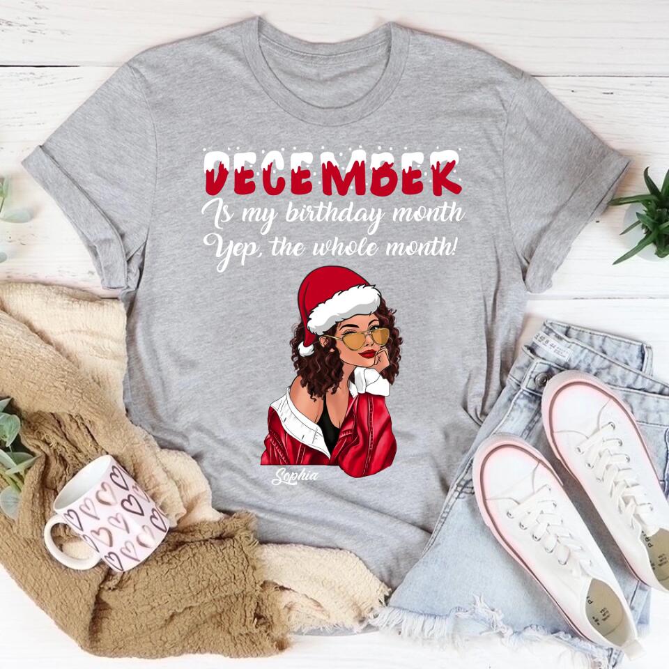 December Birthday Shirt, Custom Birthday Shirt, Queens Are Born In December, December Birthday Shirts For Woman, December Birthday Gifts