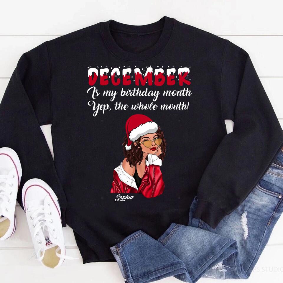 December Birthday Shirt, Custom Birthday Shirt, Queens Are Born In December, December Birthday Shirts For Woman, December Birthday Gifts