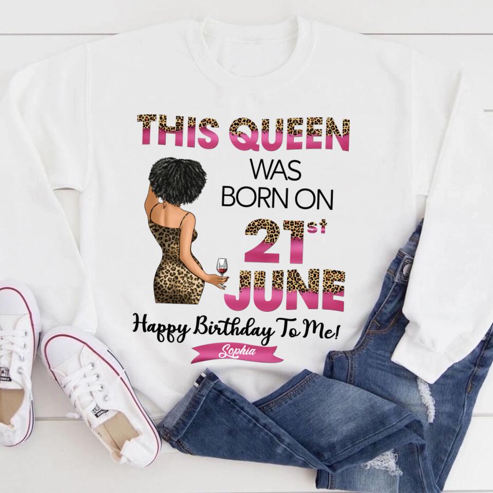 June Birthday Shirt, Custom Birthday Shirt, Queens Are Born In June, June Birthday Shirts For Woman, June Birthday Gifts