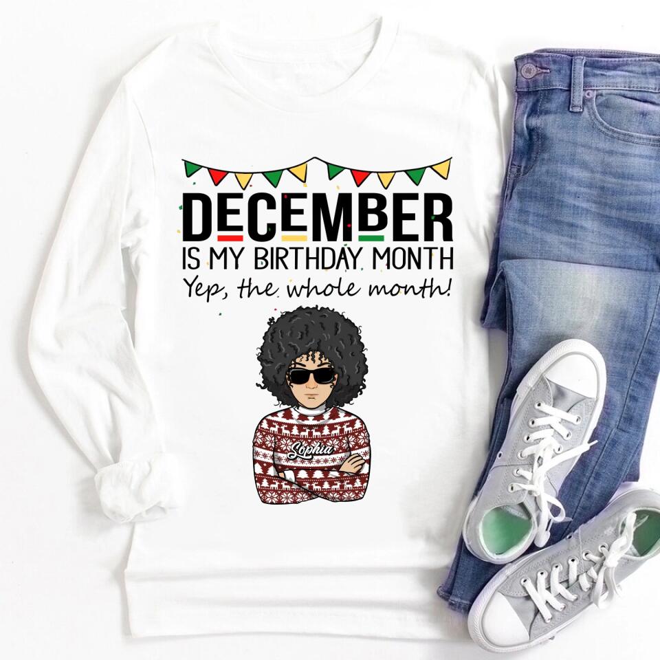 December Birthday Shirt, Custom Birthday Shirt, Queens Are Born In December, December Birthday Shirts For Woman, December Birthday Gifts
