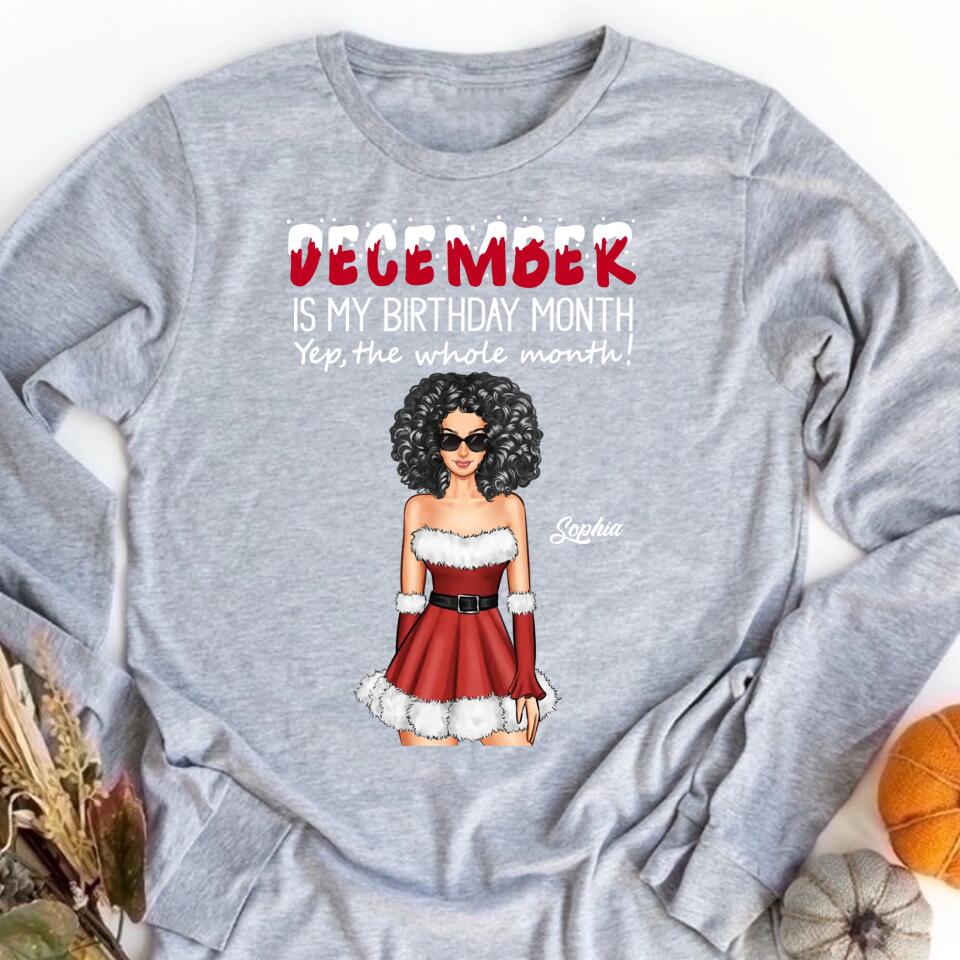 December Birthday Shirt, Custom Birthday Shirt, Queens Are Born In December, December Birthday Shirts For Woman, December Birthday Gifts