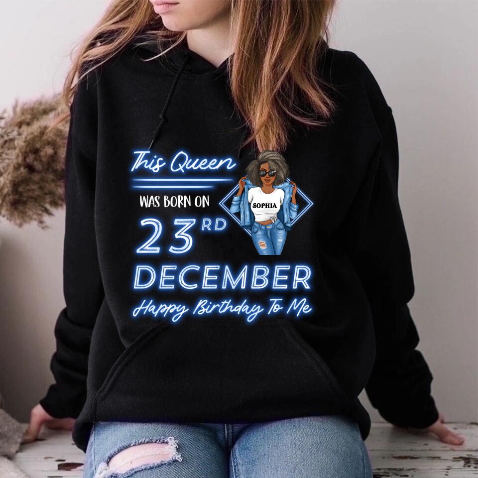 December Birthday Shirt, Custom Birthday Shirt, Queens Are Born In December, December Birthday Shirts For Woman, December Birthday Gifts