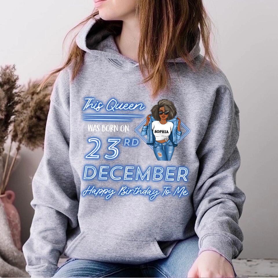 December Birthday Shirt, Custom Birthday Shirt, Queens Are Born In December, December Birthday Shirts For Woman, December Birthday Gifts