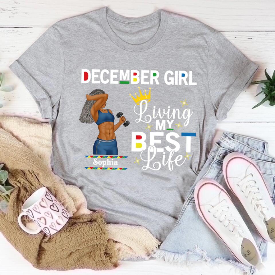 December Birthday Shirt, Custom Birthday Shirt, Queens Are Born In December, December Birthday Shirts For Woman, December Birthday Gifts