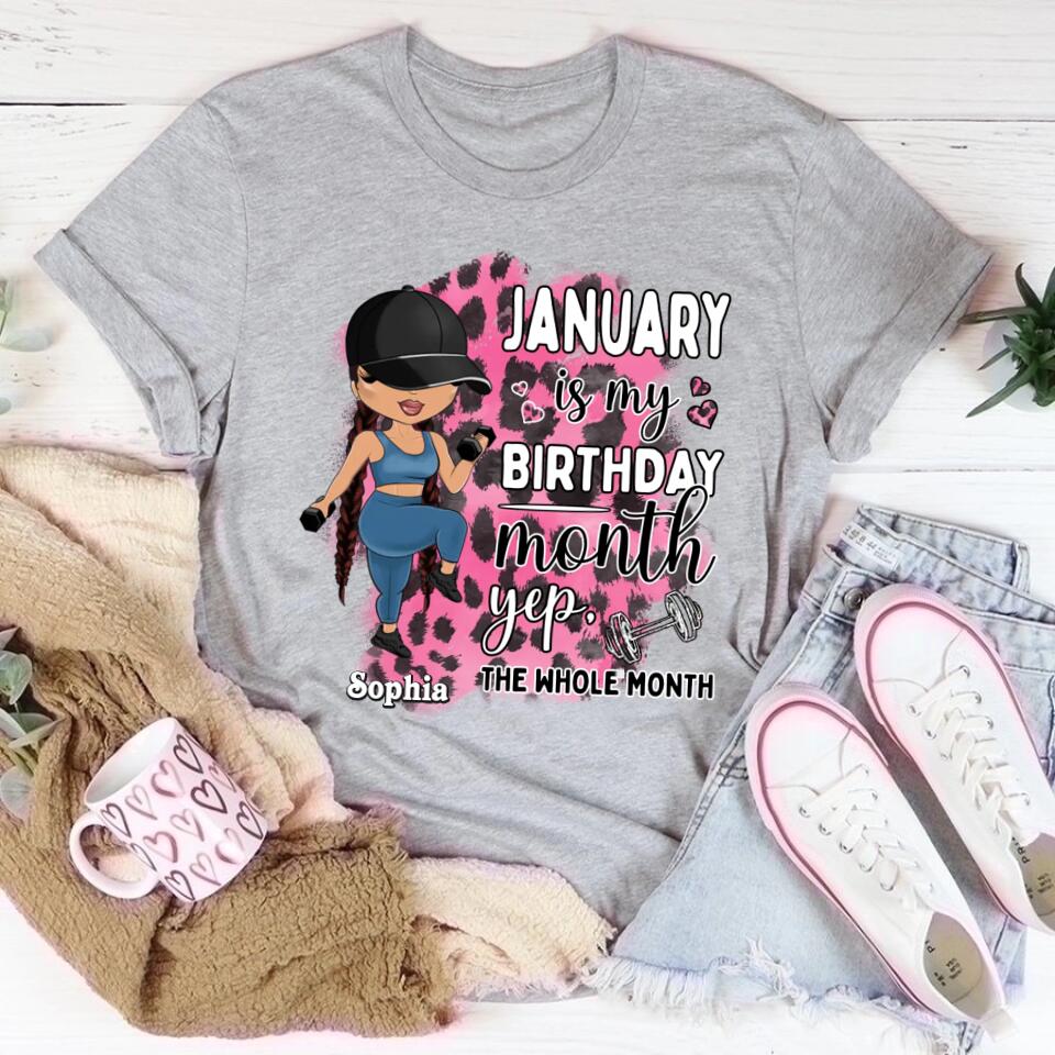 January Birthday Shirt, Custom Birthday Shirt, Queens Are Born In January, January Birthday Shirts For Woman, January Birthday Gifts