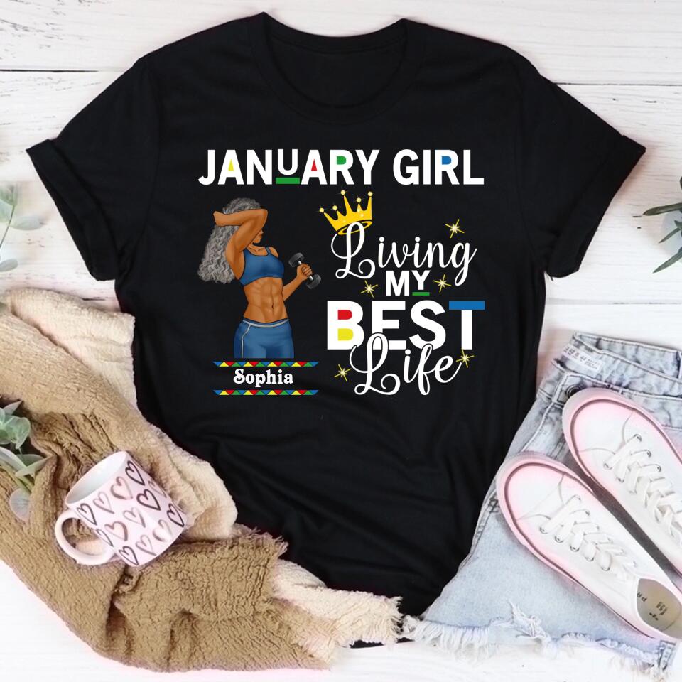 January Birthday Shirt, Custom Birthday Shirt, Queens Are Born In January, January Birthday Shirts For Woman, January Birthday Gifts