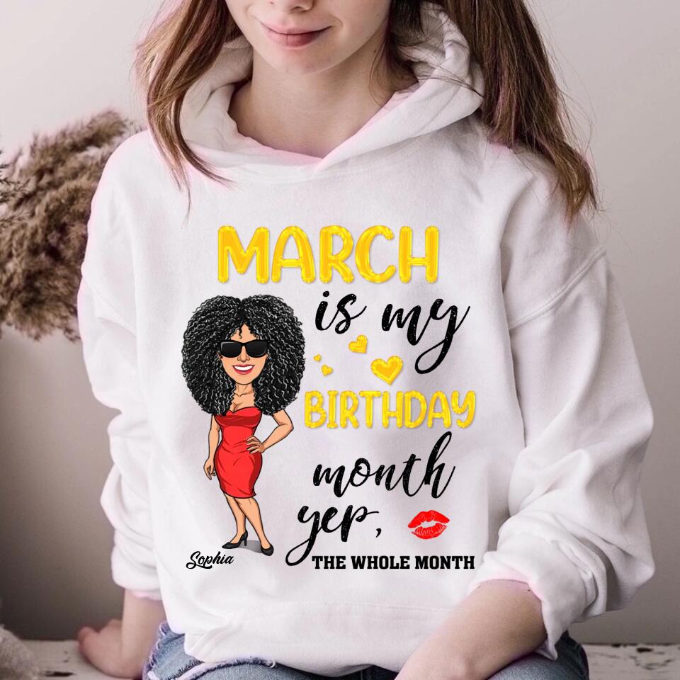 March Birthday Shirt, Custom Birthday Shirt, Queens Are Born In March, March Birthday Shirts For Woman, March Birthday Gifts