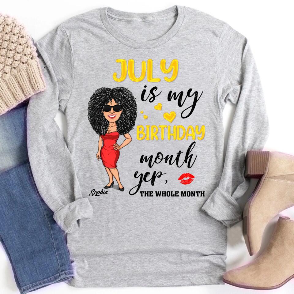 July Birthday Shirt, Custom Birthday Shirt, Queens Are Born In July, July Birthday Shirts For Woman, July Birthday Gifts