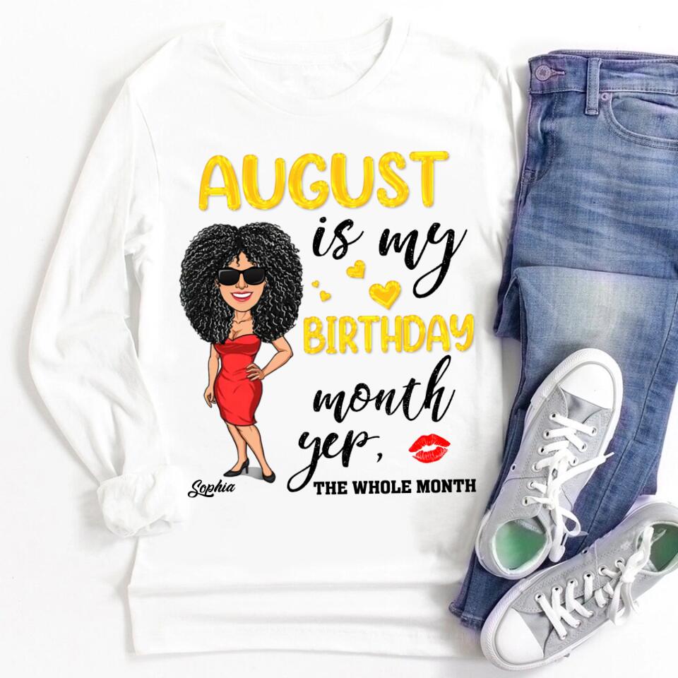 August Birthday Shirt, Custom Birthday Shirt, Queens Are Born In August, August Birthday Shirts For Woman, August Birthday Gifts
