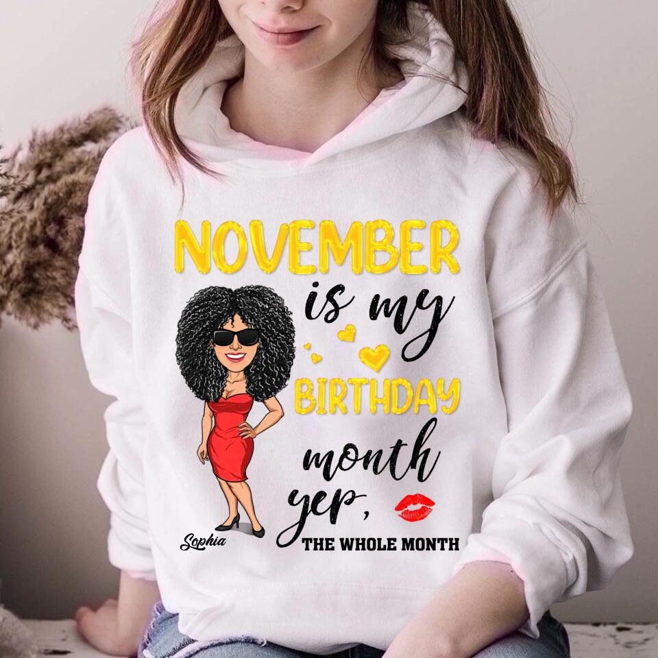 November Birthday Shirt, Custom Birthday Shirt, Queens Are Born In November, November Birthday Shirts For Woman, November Birthday Gifts