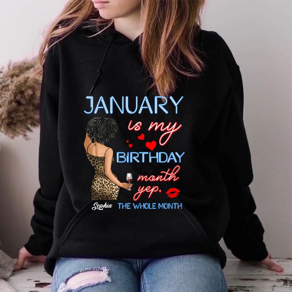 January Birthday Shirt, Custom Birthday Shirt, Queens Are Born In January, January Birthday Shirts For Woman, January Birthday Gifts